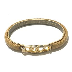Gucci vintage 24K Gold Plated snakeskin Bracelet
